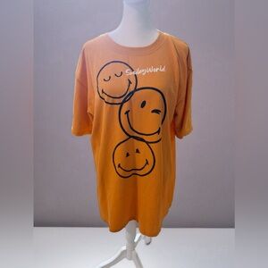 SmileyWorld Women's Orange Tee - Short Sleeve